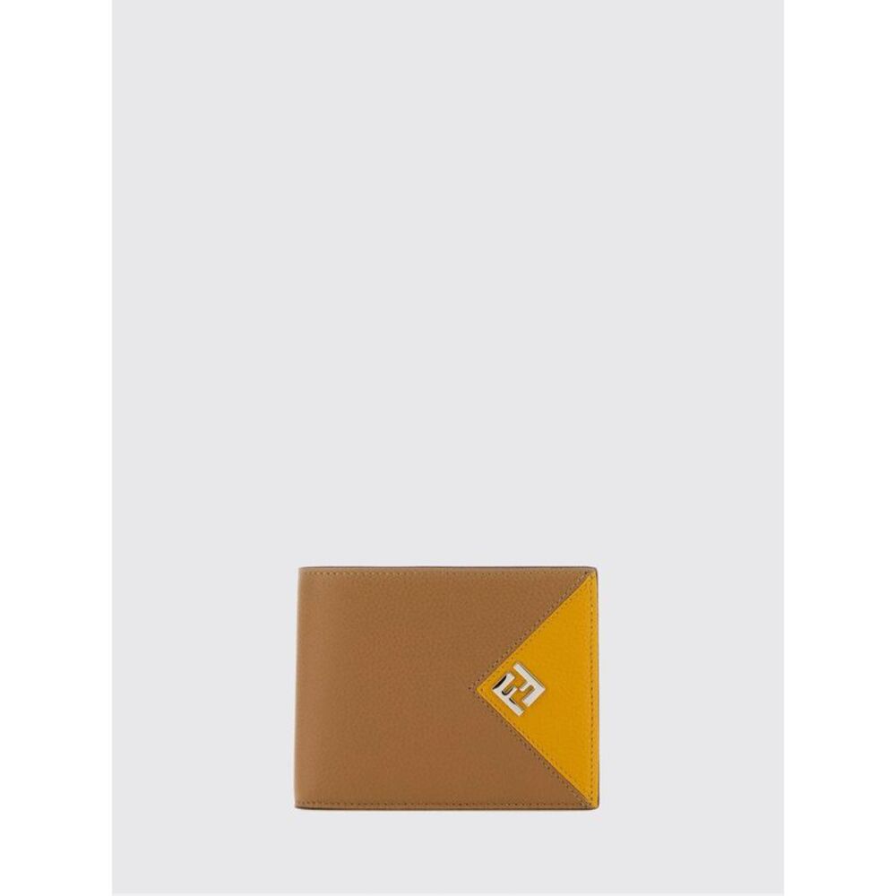 Fendi Men Lui Men's Horizontal Ff Monogram Leather Wallet Fendi